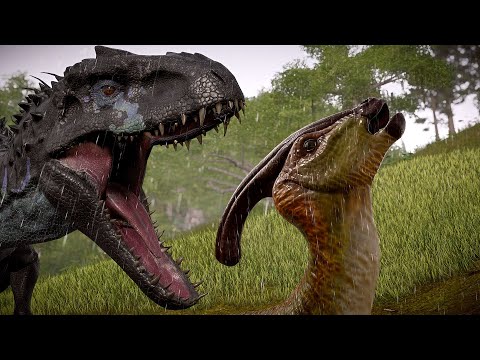 🌍 Jurassic World Evolution - Indominus Rex Vs Indoraptor Hunting in Woodland Environment!