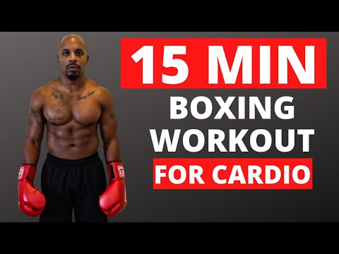 15 MINUTE BOXING CARDIO WORKOUT | Boxing for Beginners | Heavy Bag Cardio