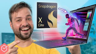 LENOVO SLIM 7X com o SNAPDRAGON: Primeiros TESTES! (Descobri🔥MUITA COISA desse NOTEBOOK!)