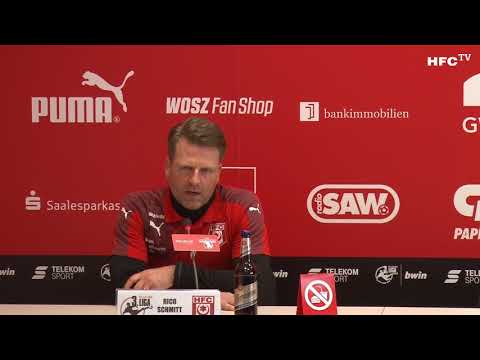 27. Spieltag: Hallescher FC - SC Fortuna Köln Pressekonferenz nach dem Spiel