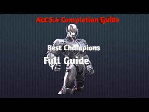 MCoC Act 5.4 Completion Guide