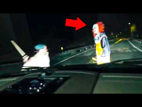 5 Encuentros ESCALOFRIANTES con PAYASOS Captados en CÁMARA