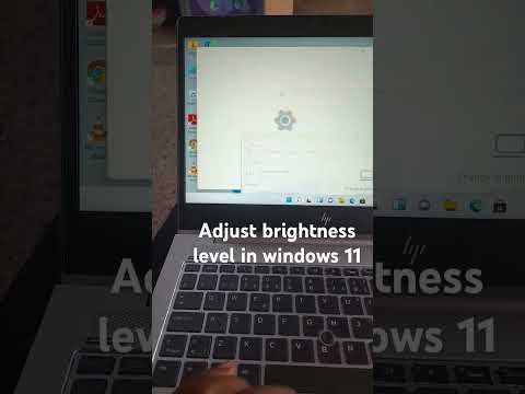 Adjust Screen Brightness in Windows 11 #windows11 #computertips