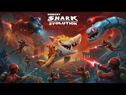 NEW SHAR-KHAN IN HUMAN INVASIONS GAMEPLAY - Hungry Shark Evolution