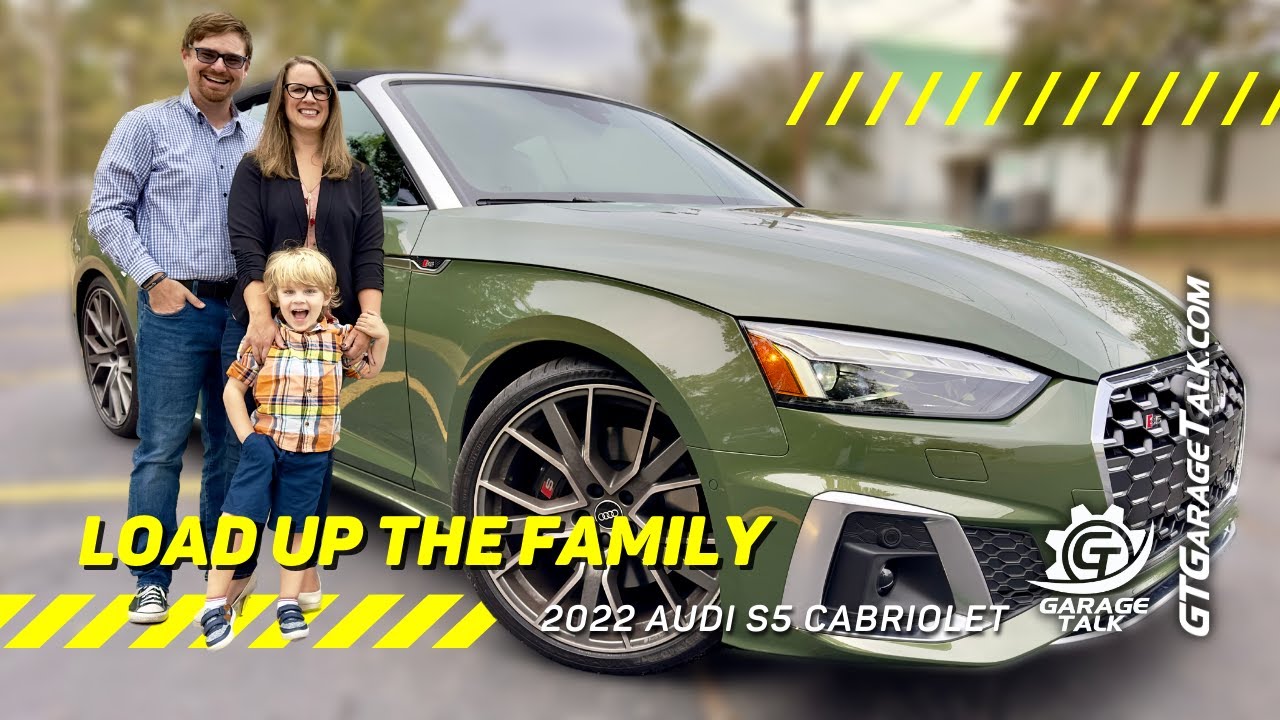 2022 Audi S5 Cabriolet Family Review with Child Seat ...