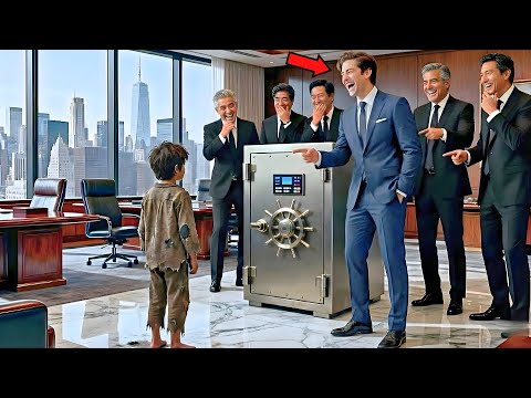 "Te Doy 100 Millones Si Abres La Caja Fuerte"—El Millonario Se Ríe, Pero El Niño Pobre Lo Sorprendió