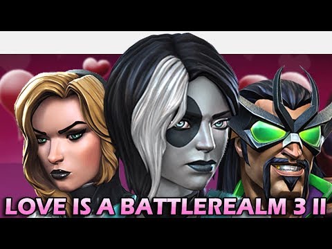All Boss Fights - Love Is A Battlerealm 3 II Epic Difficulty - Marvel Contest Of Champions