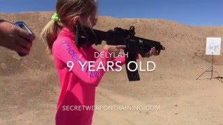 9 year old rifle competitor  - Steel Challenge record