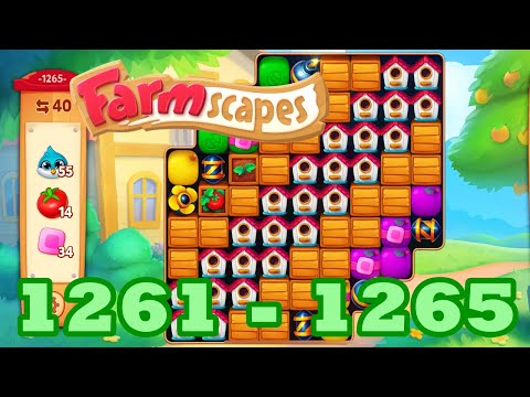 Farmscapes Level 1261 - 1265 HD Gameplay Walkthrough | 3 - match game | android | 1262 | 1263 | 1264