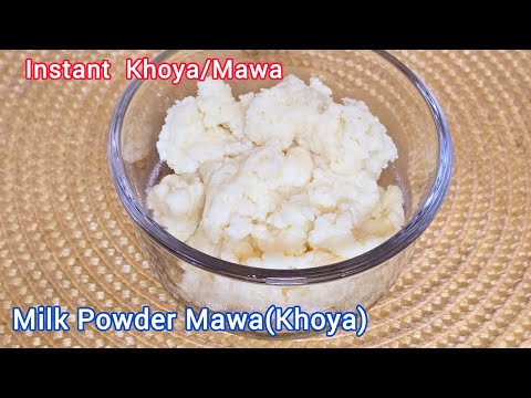 How To Make Milk Khoya | Instant Mawa Recipe | Homemade Mawa Or Khoya From Milk Powder
