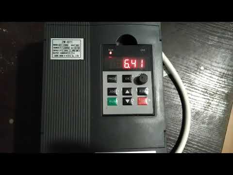 Работа гриндера и частотного преобразователя модель ZW-BT1