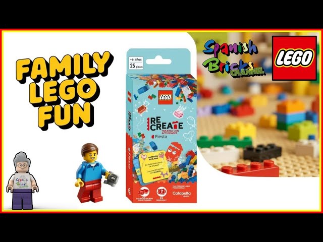 Vídeo relacionado con Asmodee - Lego Recreate Activity Cards - Espacio, Juego de Sociedad Oficial Lego - Juego de construcción rápido y Divertido para Toda la Familia: 15-30 min, 1-5 Jugadores, a Partir de 6 años