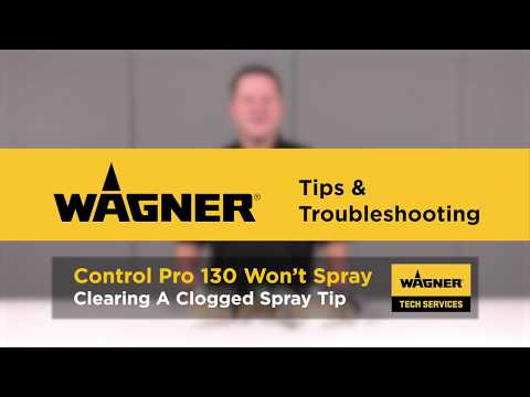 Wagner Control Pro 130 Troubleshooting: Clearing a...