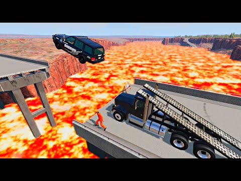 Cars vs Lava | BeamNG.Drive