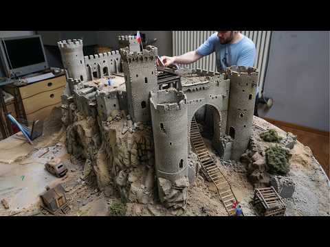 Man Builds Hyperrealistic MEDIEVAL CASTLE with Plasticine in 1.5 Years | by @AlekseyKarpushkin