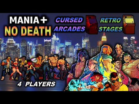 Streets of Rage 4 ALL SoR4 Characters Arcade Mania+ No Death 4 Players