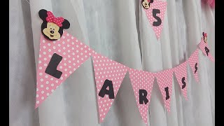 Como fazer bandeirinhas com letras para decoração de festas