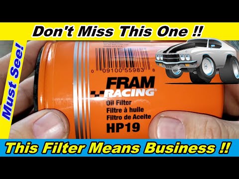 Fram Racing Oil Filter HP19 Cut Open