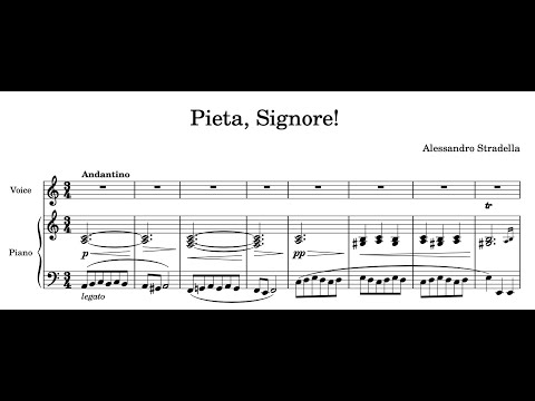 Pieta, Signore! (A Minor), Alessandro Stradella, Piano Accompaniment
