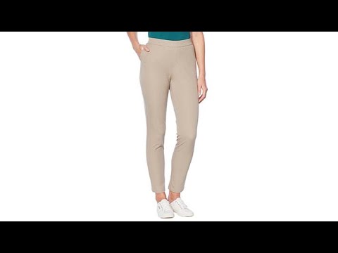 Lemon Way Flawless Twill PullOn Ankle Pant