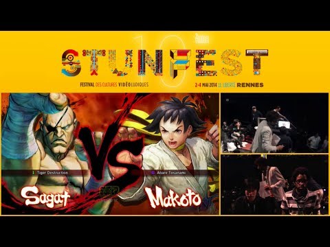 Ryan Hart (Sagat) vs Haitani (Makoto) - Stunfest 2014