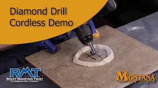 Best way to use a Diamond Tile Drill Bit with a cordless drill - TOO EASY!