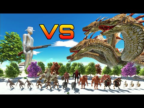 FPS Avatar with Shutgun Vs Infernals and Fantasy | Animal Revolt Battle Simulator