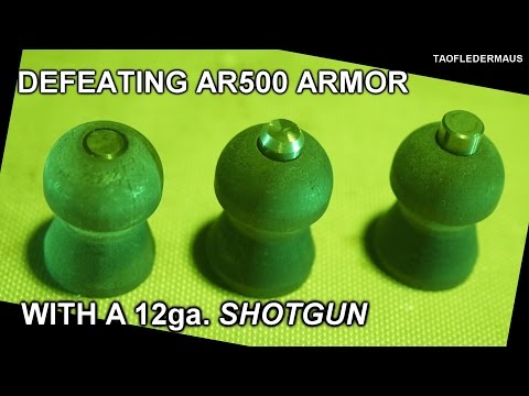World's FIRST Carbon Fiber SHOTGUN SLUG -  ARMOR PIERCING - CONFIRMED!