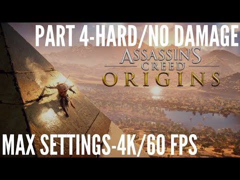 ASSASSIN'S CREED ORIGINS Gameplay Walkthrough Part 4(1st Way)-The False Oracle(M.Q/HARD/NO DAMAGE)
