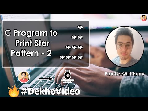 C Program To Print Star Pattern 2
