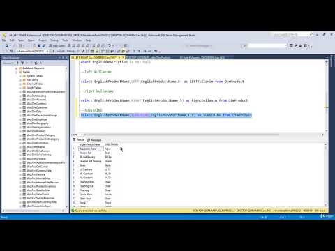Sql Substring Kullanimi