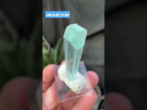 Clean Aquamarine Crystal from Shigar, Pakistan(UG) ~ 6 Grams ~ 44 x 9 x 7 mm #aquamarinecrystal