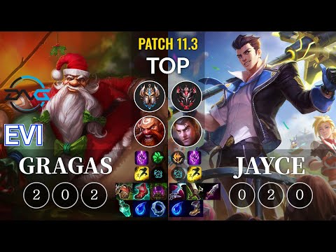 DFM Evi Gragas vs Jayce Top - KR Patch 11.3