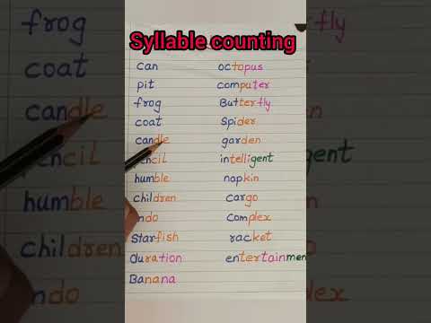syllable counting #levelupphonics #shorts