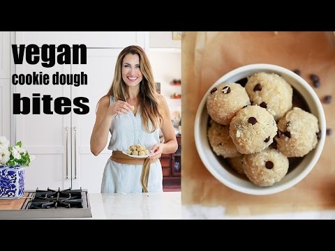 Vegan Chocolate Chip Cookie Dough Balls - healthy, gluten-free, real food treats