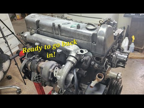 Reassembling the om617 for the 300sd!