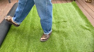 Artificial Grass Rug Safe Pet Turf, 5x8ft, 1.38 Soft Astroturf with Drainage Holes