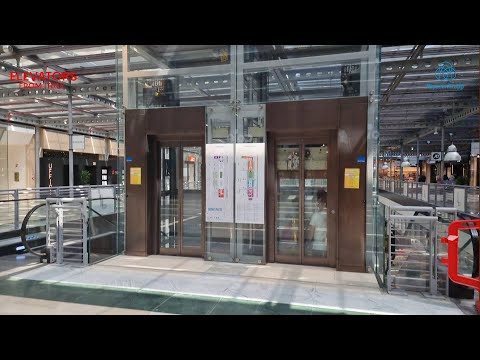 2 Scenic 2020 thyssenkrupp synergy 100 MRL traction elevators@Torino Lingotto Mall , Turin, Italy