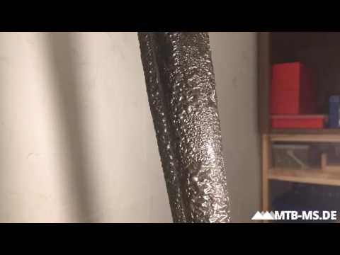 Die Wirkung von Abbeizer am Fahrradrahmen