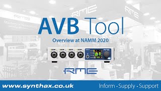 Video thumbnail for RME AVB Tool Overview at NAMM 2020: 4-Channel Mic Pre with MADI & AVB by Synthax Audio UK