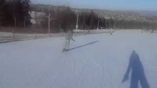 preview picture of video 'Bukowina Tatrzańska - Niedźwiadek - Ala w trzecim dniu nauki na nartach'