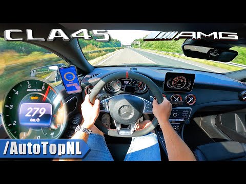Mercedes CLA 45 AMG 381HP | TOP SPEED on AUTOBAHN [NO SPEED LIMIT] by AutoTopNL