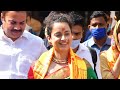 Kangana Looks Ethernal In A Saree As Sh Le Visits Siddhivinayak Temple Video Byte