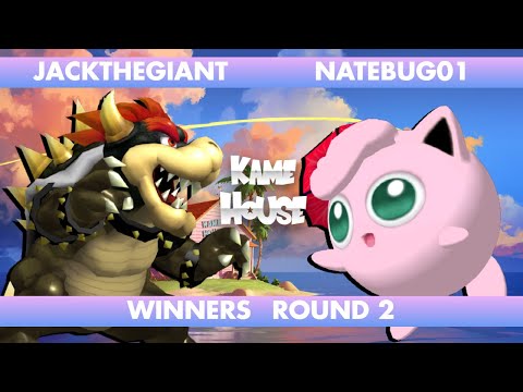 Kame House #75 Winners Round 2 - JackTheGiant (Bowser) vs Natebug01 (Jigglypuff) SSBM Singles