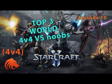 StarCraft 2: "TOP 3 WORLD 4v4 btw" 😂😂😂