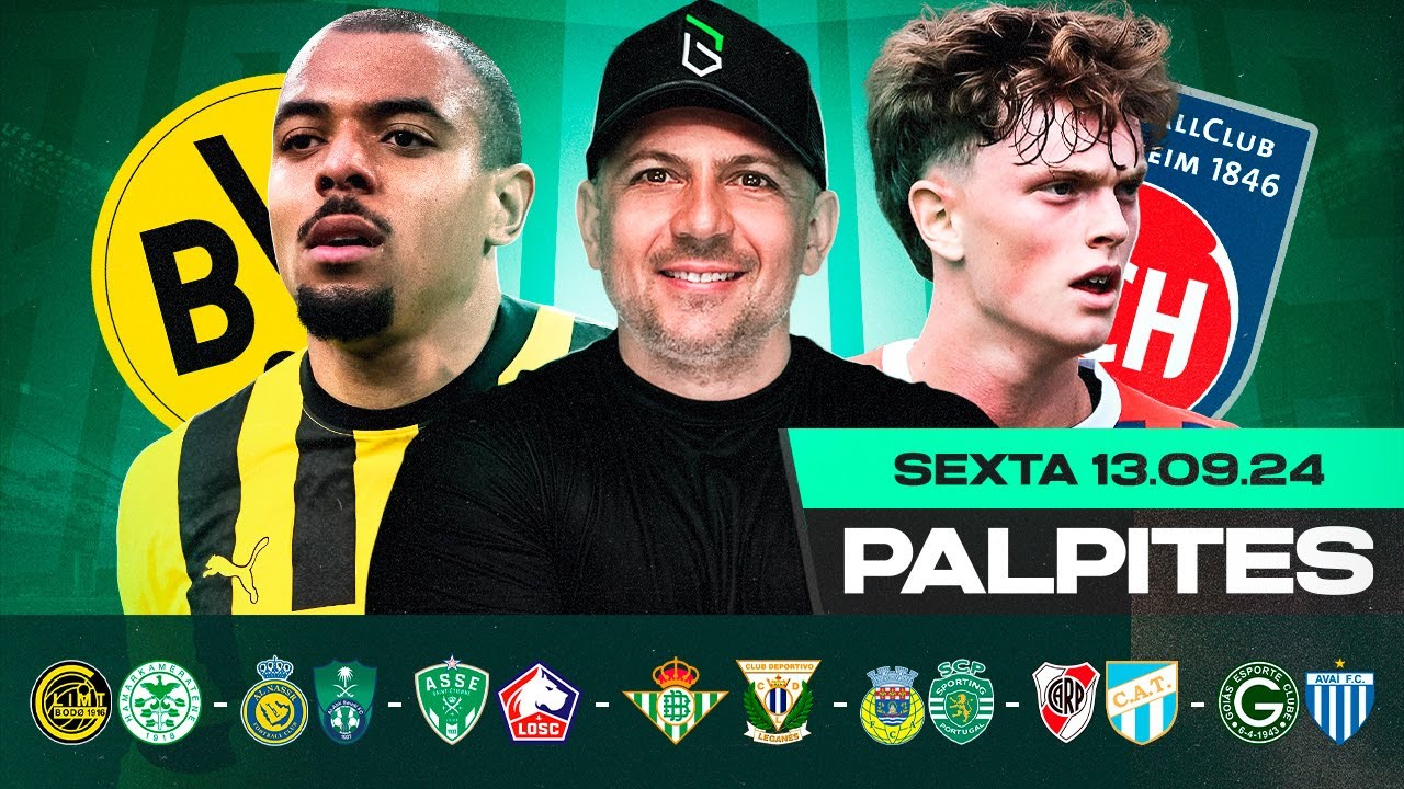 PALPITES DE FUTEBOL PARA HOJE 13 09 2024 (SEXTA-FEIRA) + BILHETE PRONTO | Boleiros Tips