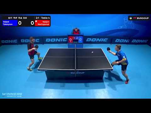 18:50 Valerii Tatarynov  - Vadym Nechyporuk 16.10.2023 TT Euro.Cup Ukraine Star. TABLE 4