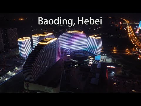 China aérea:Baoding, Hebei, ChinaBaoding City, Hebei, China