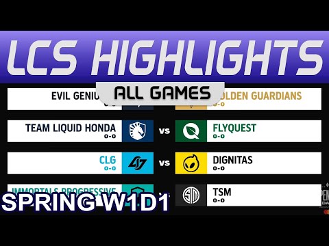 LCS Highlights Week1 Day1 LCS Spring 2023 All Games By Onivia