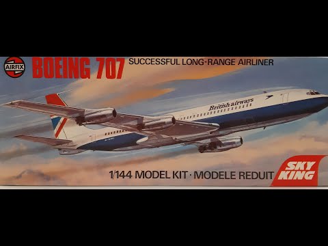 Airfix 1/144 Boeing 707 unboxing
